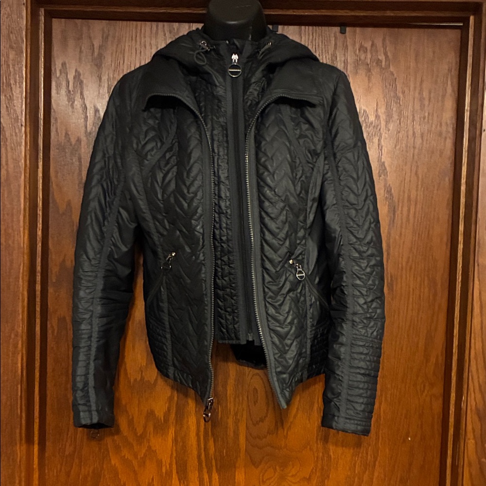 Laundry By Shelli Segal Black Quilted Puffer Jacket